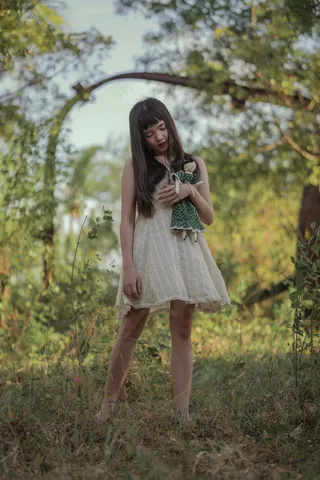 清新唯美可爱的女孩摄影图片