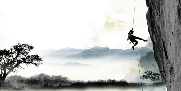 爬山简笔线条 爬山简笔线条