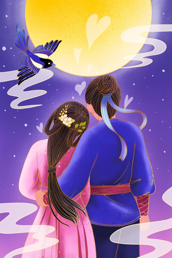 七夕唯美活动图片psd模版下载
