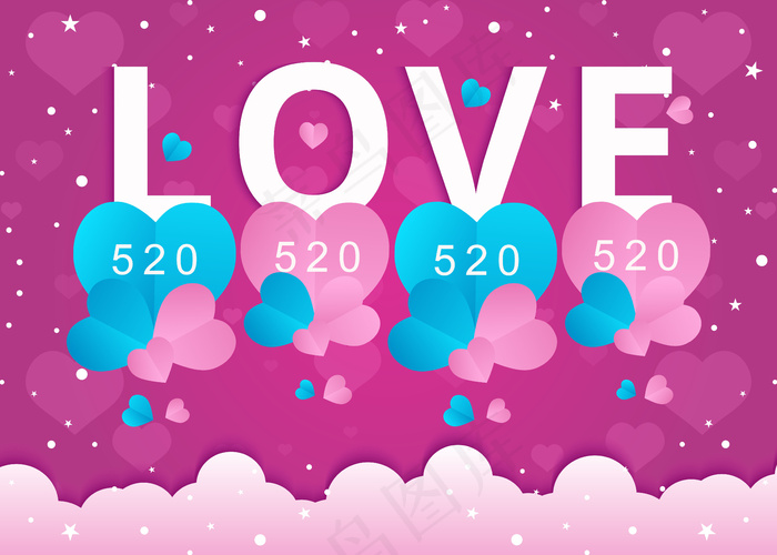 520LOVE背景图片