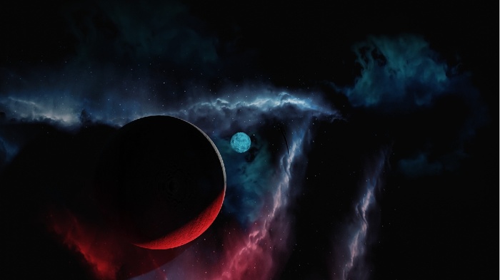 元宇宙世界天空背景墙风景