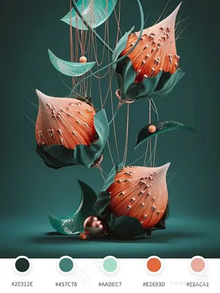 高质量插画配色色卡