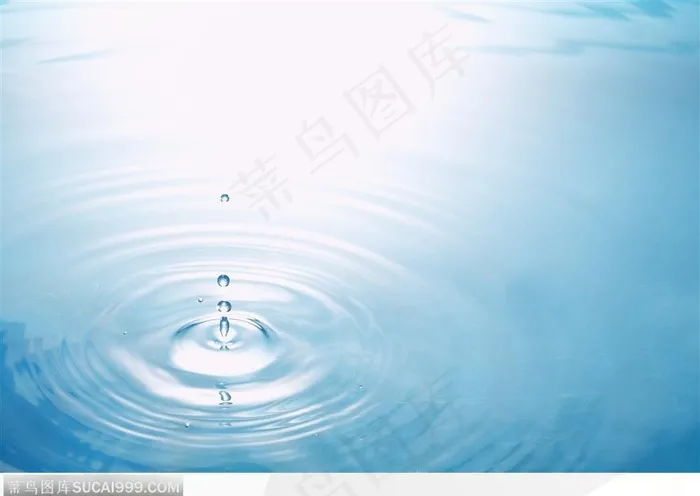 清纯水韵-漂亮的蓝色水纹