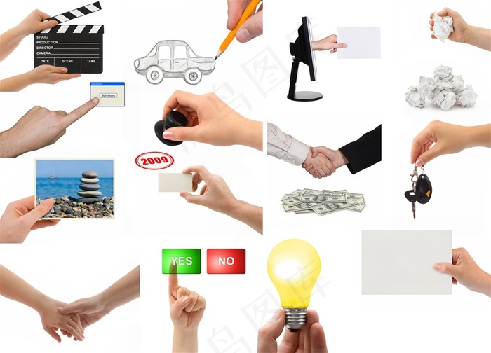 常见手势高清图片