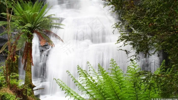 超大尺寸-美丽瀑布自然景观高清壁纸素材