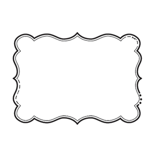 黑色花边边条横向