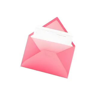 粉色信封免抠