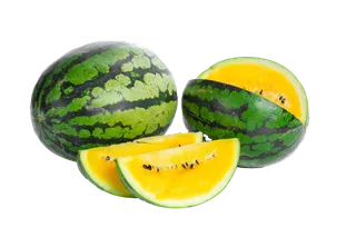 黄心西瓜 (3)水果超市商品白底图免抠实物摄影png格式图片透明底