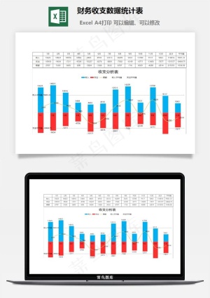 财务收支数据统计表