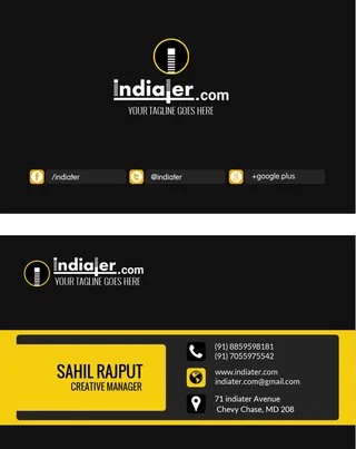 设计 创造 名片