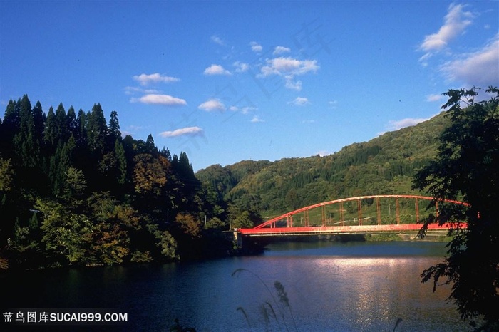 湖畔风景画壁纸