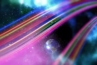 元宇宙世界天空背景墙风景