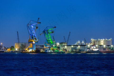 阿姆斯特丹城市夜景图片