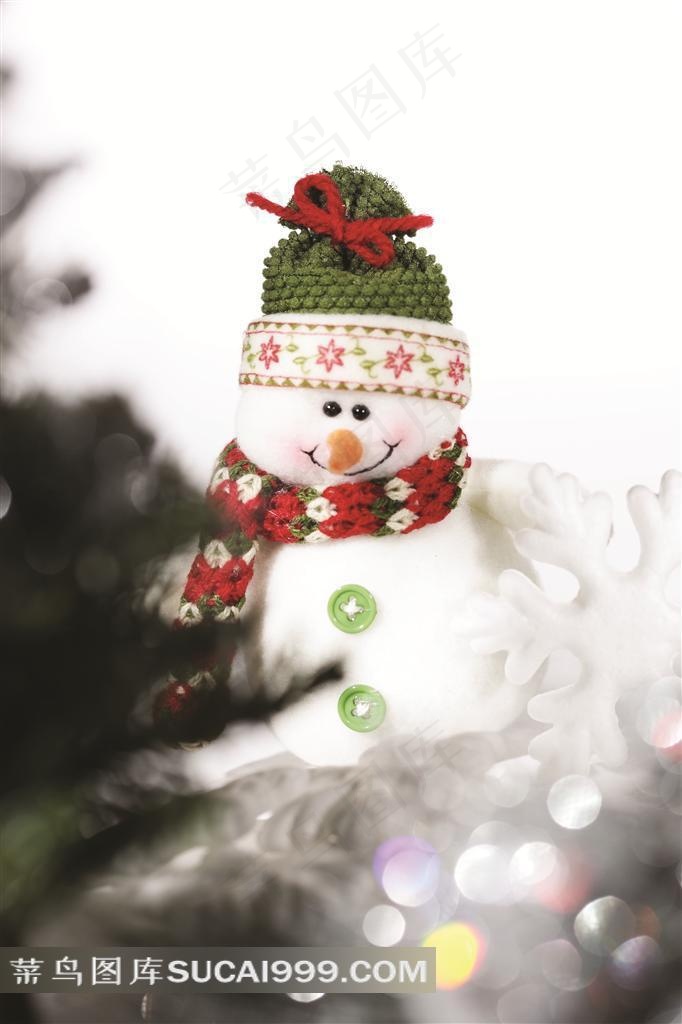 圣诞节耶诞节元素 圣诞节圣诞树装饰雪人