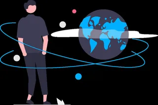 2.5d网络信息插画小图标素材