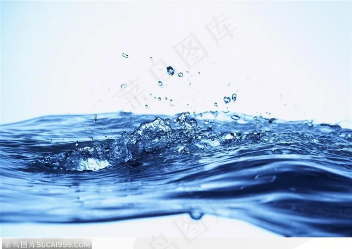 清纯水韵-漂亮的蓝色水纹
