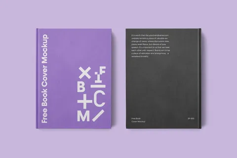书籍封面展示Book Cover PSD Mockup