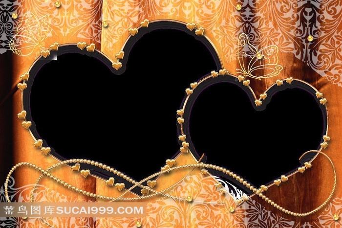 精美心形相框素材