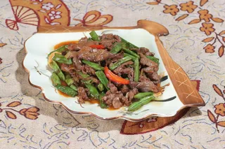 豆角炒肉 (1)