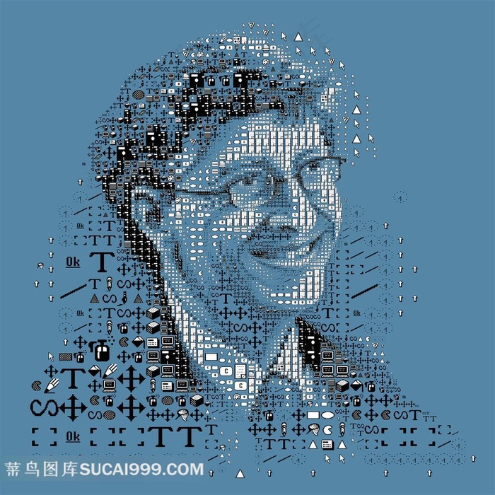 字符文档标示组合头像数码设计