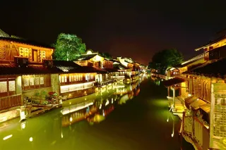 浙江乌镇夜景