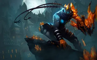 英雄联盟人物原画夜魔水晶-维鲁斯