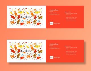 精美国外名片设计模板矢量素材