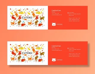 精美国外名片设计模板矢量素材