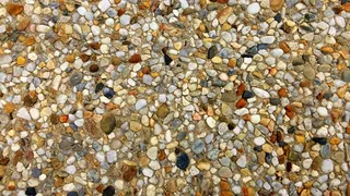 鹅卵石沙砾路面背景图片