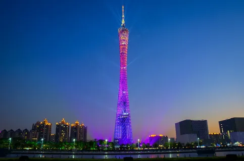 广州塔夜景图片 广州塔夜景图片