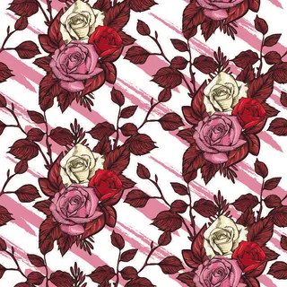 花卉唯美手绘花朵面料纹理手机壳布料面料印花服装矢量图案素材