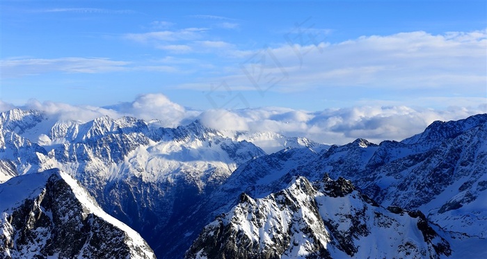 瑞士阿尔卑斯山风景素材图片