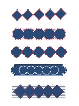 国潮风中式中国古典标题文字文本框边框标题框AI矢量设计素材模板