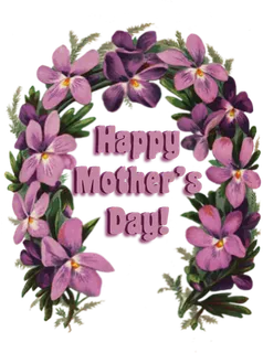 母亲节花束素材卡通