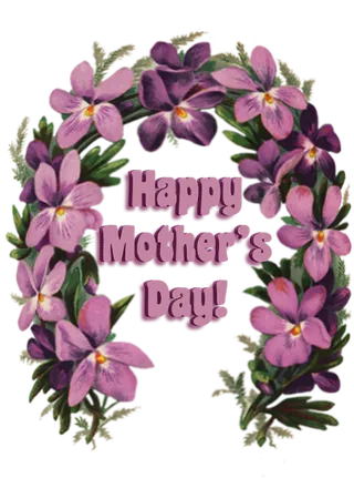 母亲节花束素材卡通