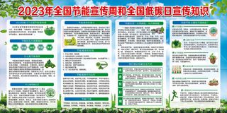 2023年全国节能宣传周和低碳宣传知识