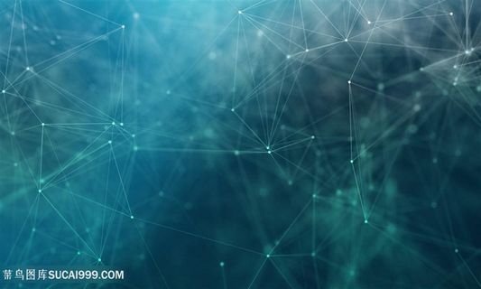 蓝色三角科技炫彩背景