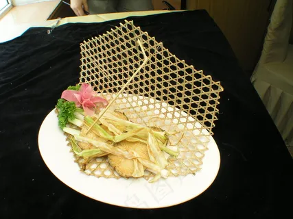 粤菜3239竹网银雪鱼 粤菜3239竹网银雪鱼