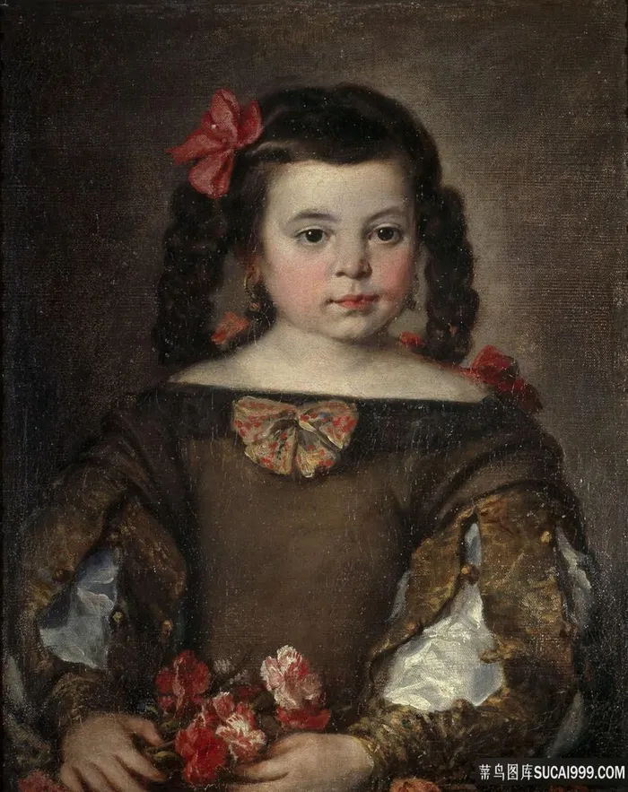 安托利内兹，何塞-一个女孩肖像油画