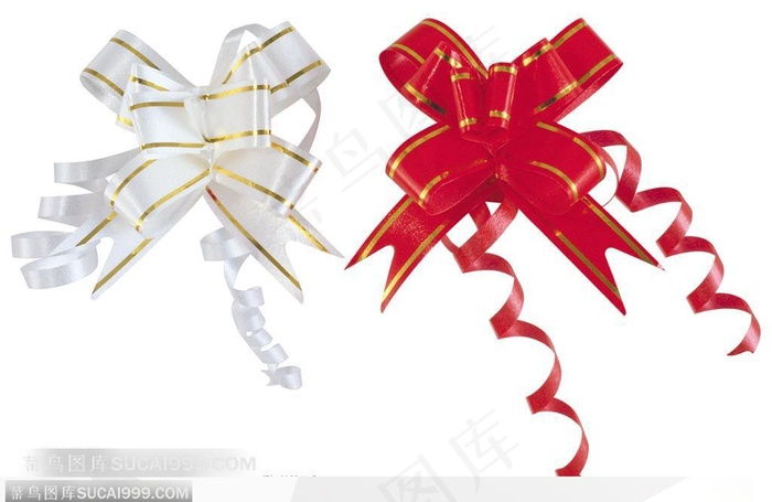 礼品装饰-红色与白色的花朵