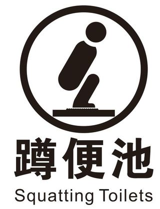 矢量蹲便间