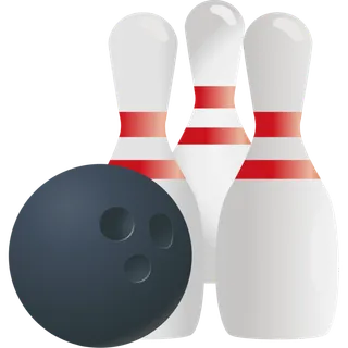 保龄球简笔画元素