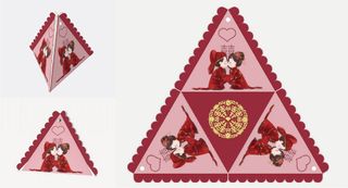 包装盒中式结婚喜糖三角异型盒