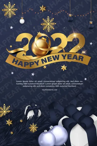 设计2022年新年虎年