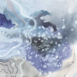 雪花斑点清墨色水墨水彩晕染背景图片 雪花斑点清墨色水墨水彩晕染背景图片