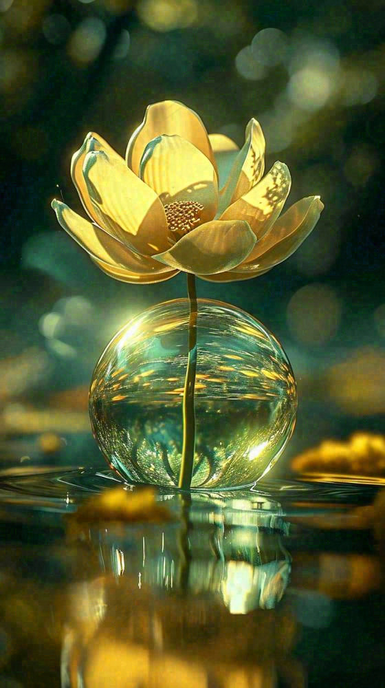 夏季白莲花在水中，水珠露珠阳光，夏至小暑大暑