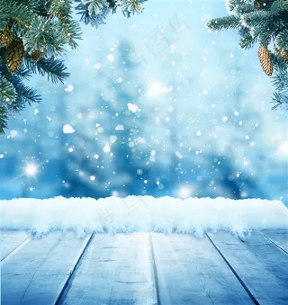 冬季雪花高清摄影素材