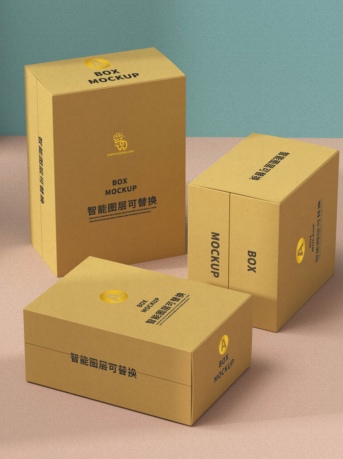 包装智能贴图样机VI效果PSD素材psd模版下载
