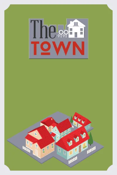 街道建筑矢量扁平插画ai矢量模版下载