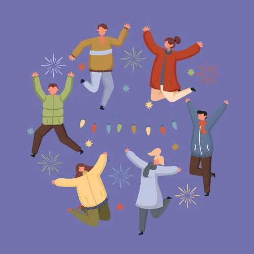 冬天服饰服装冬装穿冬装保暖冬季卡通人物男女装Ai矢量图片素材ai矢量模版下载